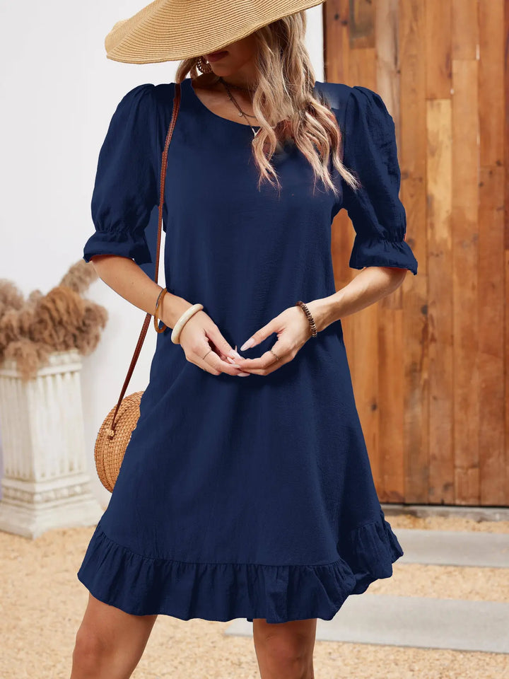 Evi - Half-Sleeve Casual Dress