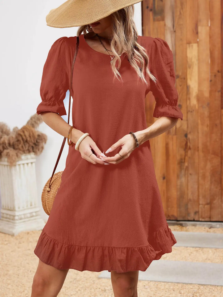 Evi - Half-Sleeve Casual Dress