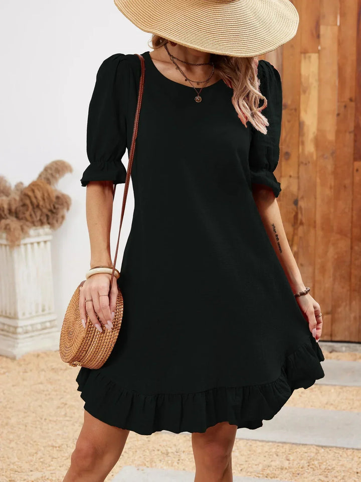 Evi - Half-Sleeve Casual Dress