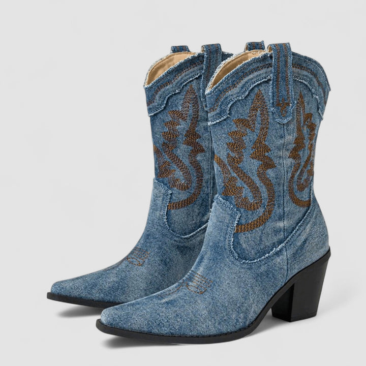 Selena™ – Orthopedic Denim Ankle Boots